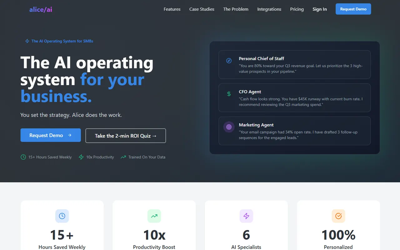 alice/ai home page