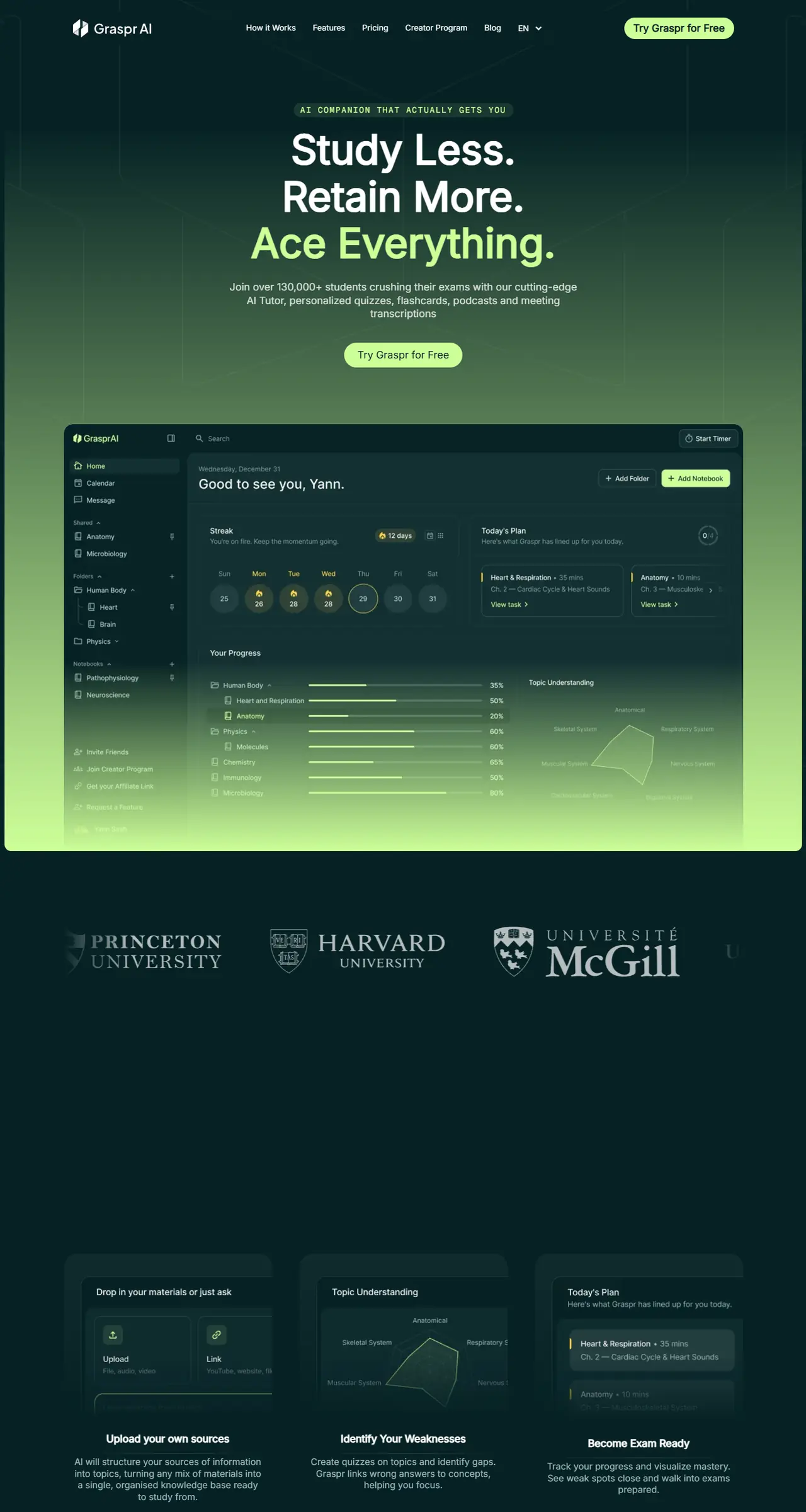 Graspr home page