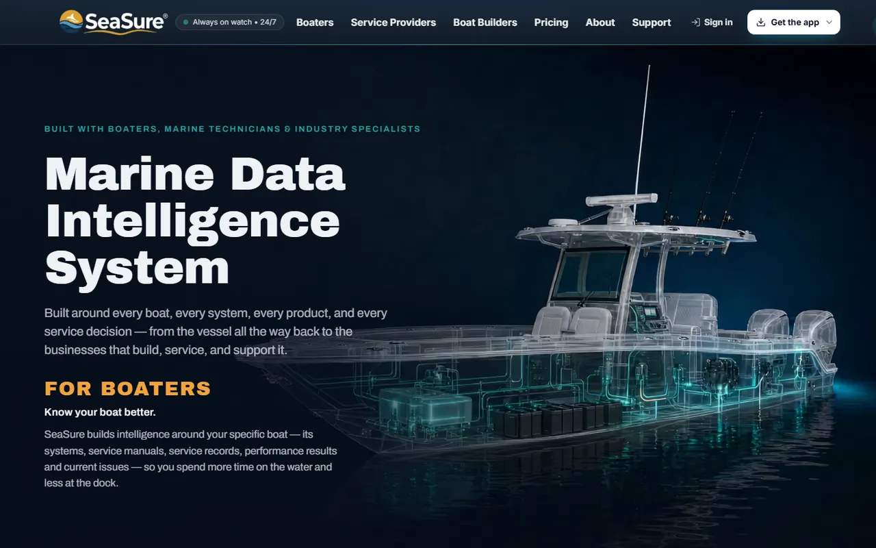 SeaSure home page