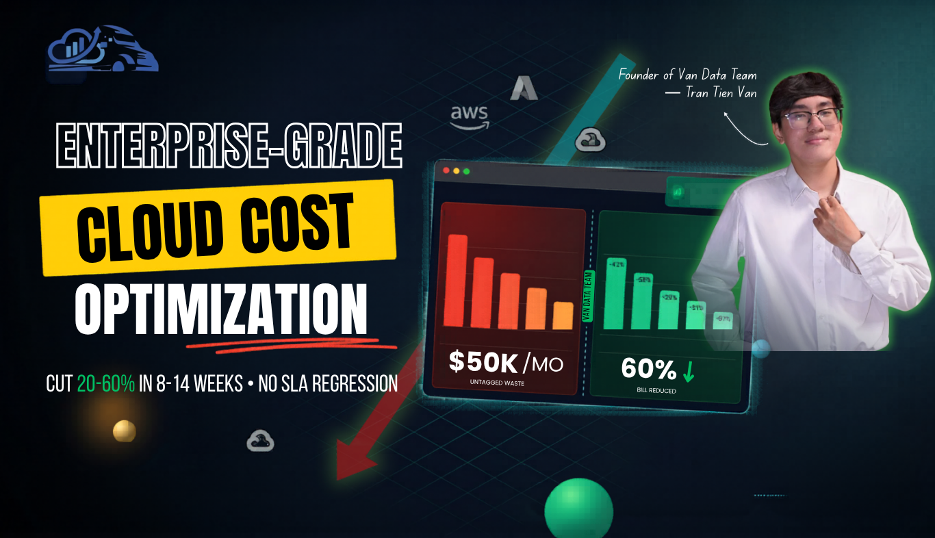 Enterprise-grade cloud cost optimization — cut 20-60% in 8-14 weeks